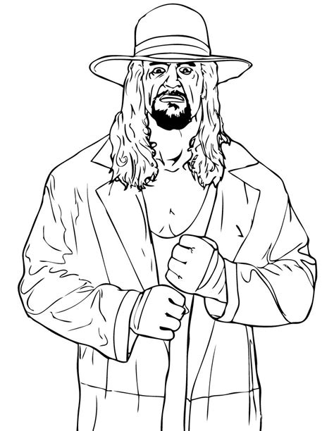 Free Wwe Coloring Pages Printable