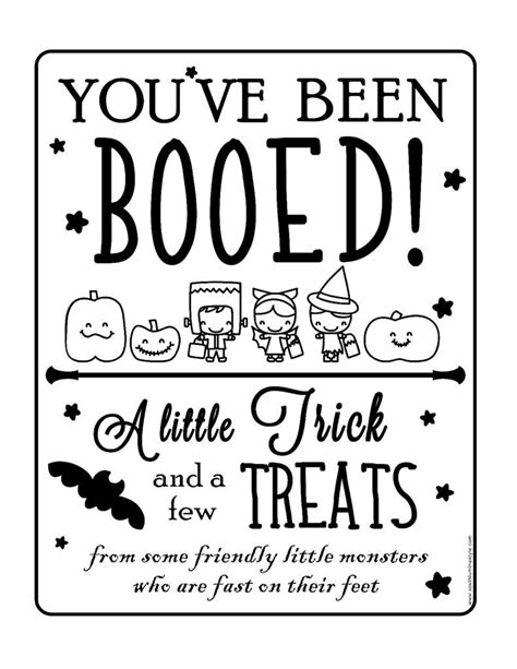 Free You've Been Booed Printable