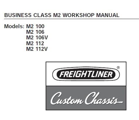 Freightliner Business Class M2 Service Workshop Manual