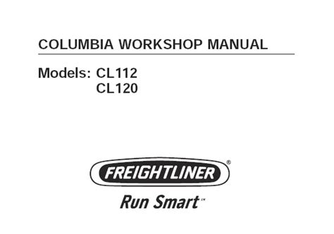Freightliner Cargo Service Repair Manual