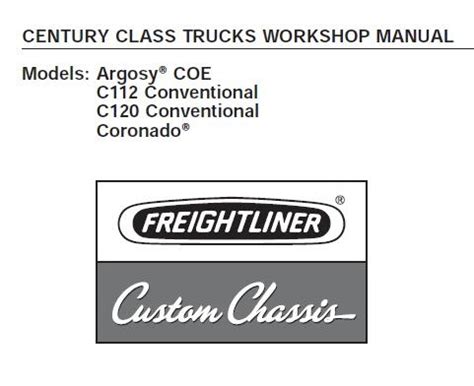 Freightliner Century Workshop Manual