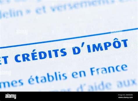 French Tax Credit