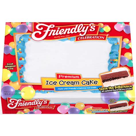 Friends, Lets Celebrate with the Sweet Symphony of Friendlys Birthday Cake Ice Cream