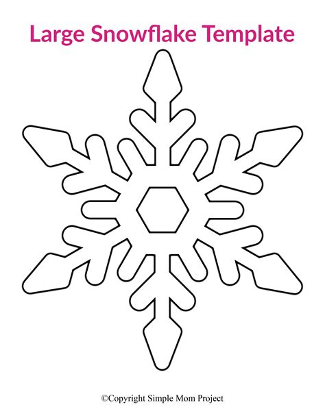 Frozen Snowflake Template