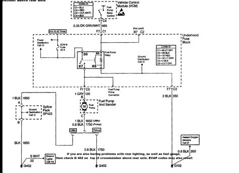 Fuel Pump Wiring 98 Blazer