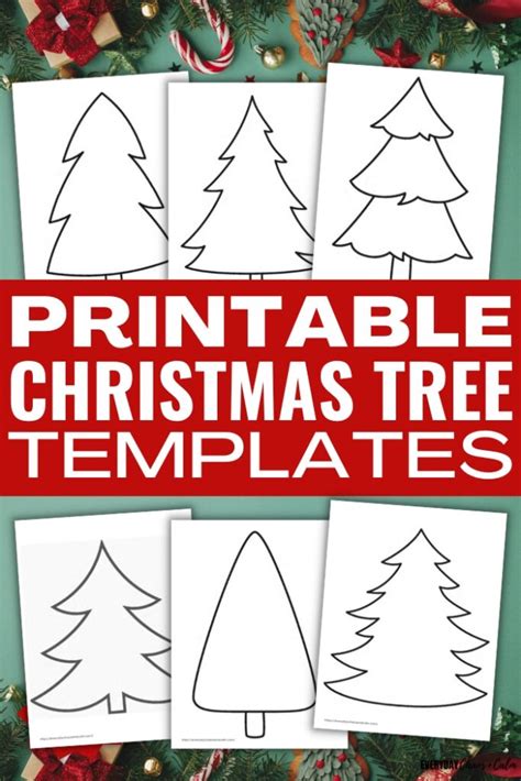 Full Page Printable Christmas Tree Template