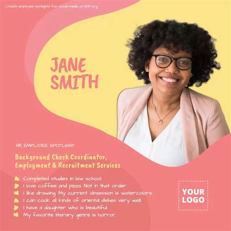 Fun Employee Spotlight Template