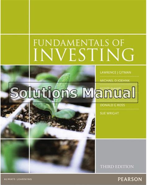 Fundamentals Of Investing Gitman Solutions Manual