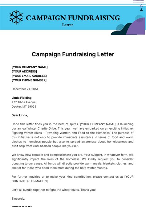 Fundraiser Email Template