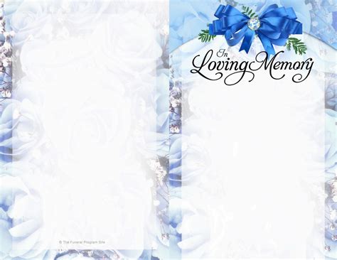 Funeral Program Funeral Background Templates