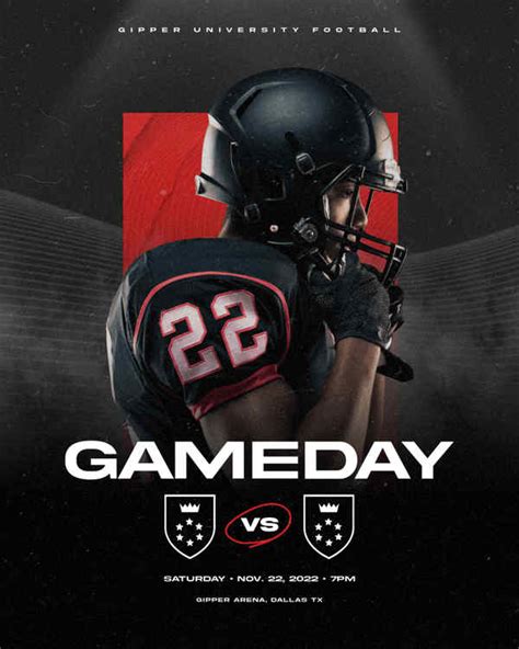 Gameday Graphics Templates Free
