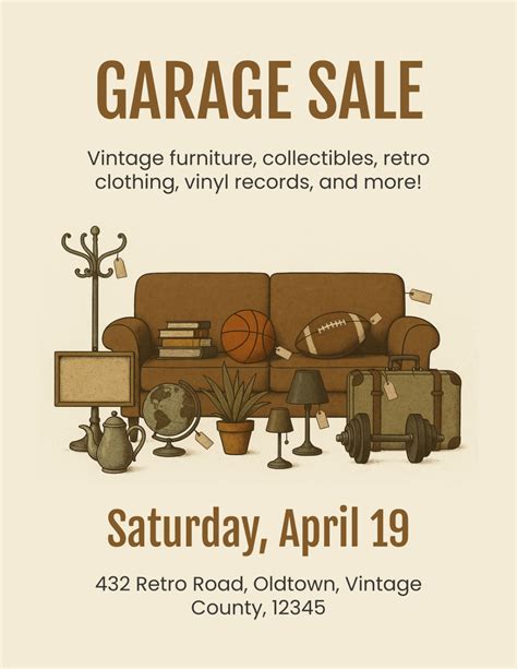 Garage Sale Flyer Template Free