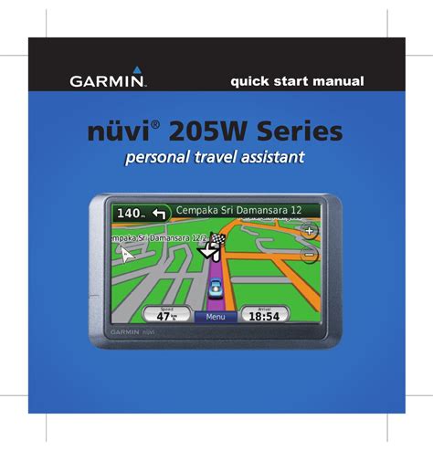 Garmin Nuvi 205w Owners Manual