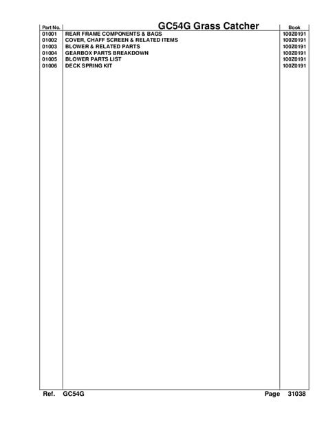 Gc54g Revised Service Repair Manual