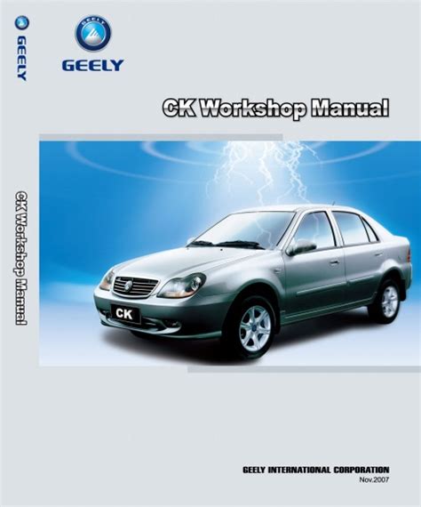 Geely Ck 2008 2014 Service Repair Manual