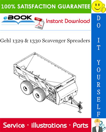 Gehl 1329 1330 Scavenger Spreaders Parts Manual