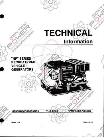 Generac Np And Im Series Liquid Cooled 1 2 Liter Gas Engine Workshop Service Repair Manual Download