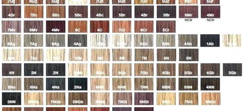 Generic Gloss Liquid Hair Color Chart