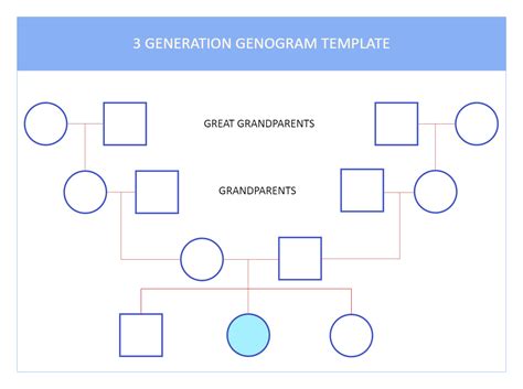 Genogram Template 3 Generations