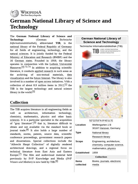 German National Library Of Science And Technology Catalogue