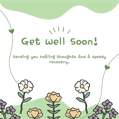 Get Well Soon Card Template