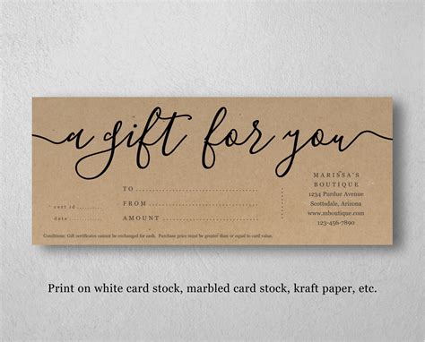 Gift Card Template