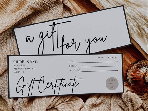 Gift Certificate Design Template