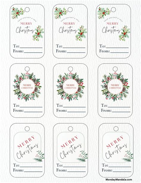 Gift Tags Christmas Template