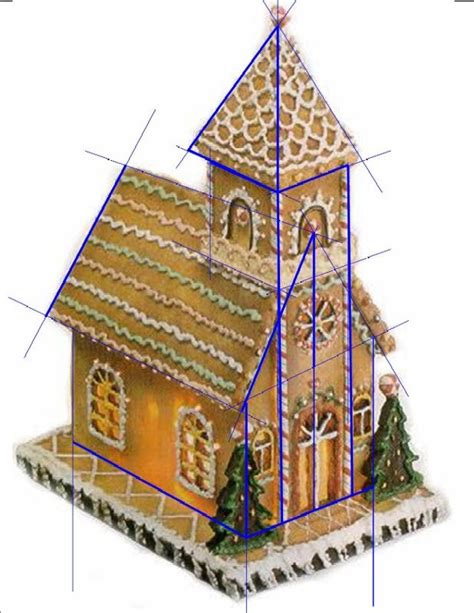 Gingerbread Chapel Template