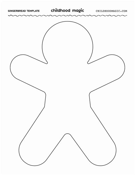 Gingerbread Cut Out Template