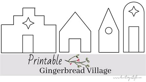 Gingerbread Village Template
