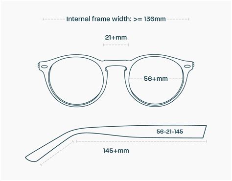 Glasses Sizes Chart