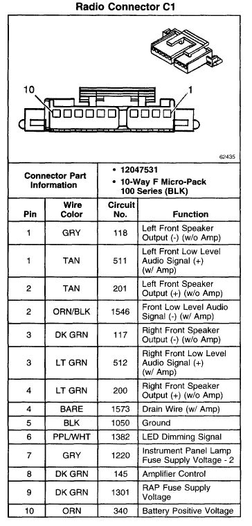 Gm Delco Radio Wiring Color Code