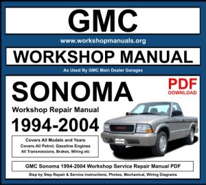 Gmc Sonoma 2000 Service Manual Download