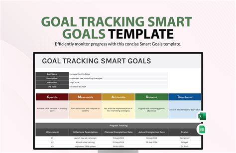 Goal Tracking Template Excel