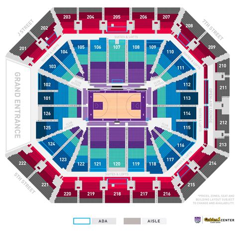 Golden One Center Seating Chart With Rows