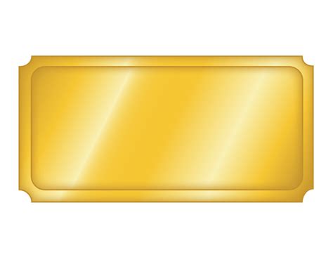 Golden Ticket Blank Template