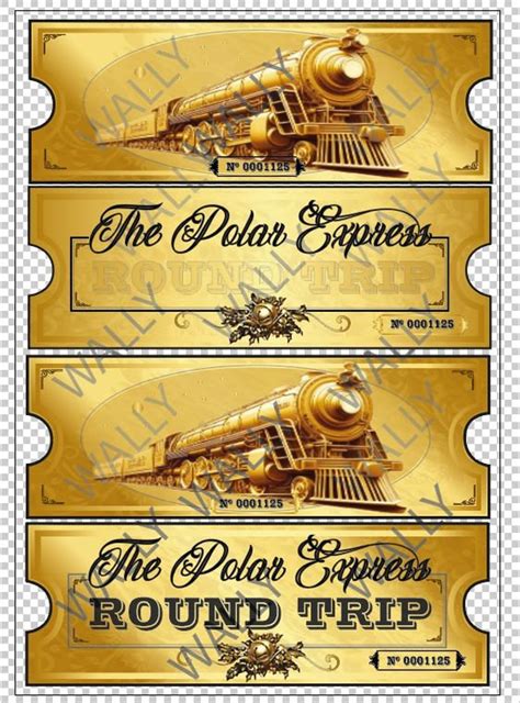 Golden Ticket Polar Express Printable