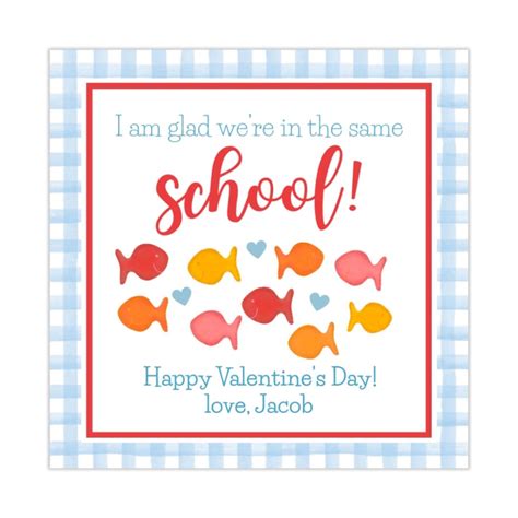 Goldfish Valentines Printable