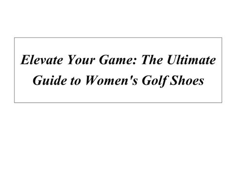 Golf Shoes Reddit: The Ultimate Guide to Elevate Your Game