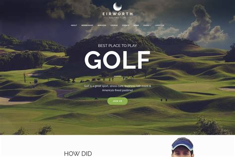 Golf Website Template