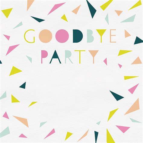Goodbye Party Invitation Template