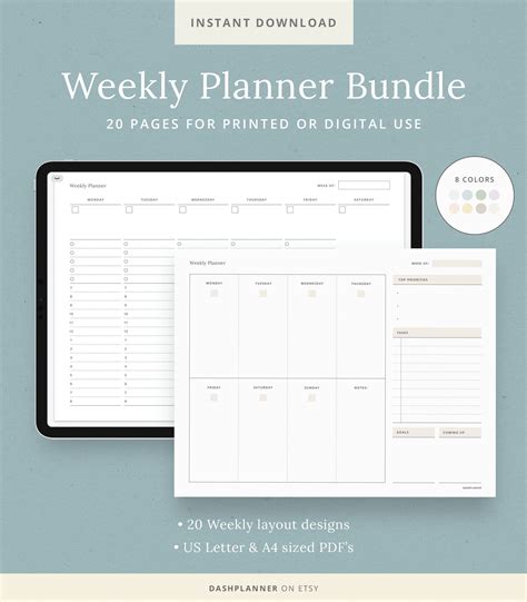 Goodnotes Weekly Planner Template