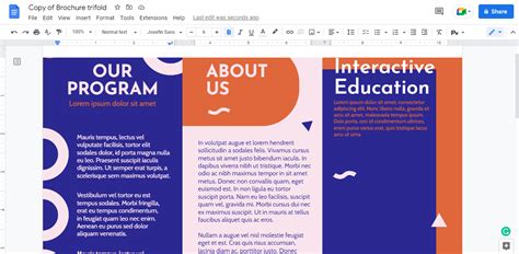 Google Brochure Template