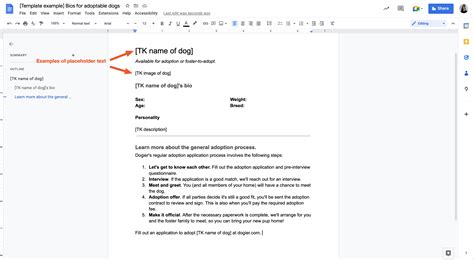 Google Doc Email Template