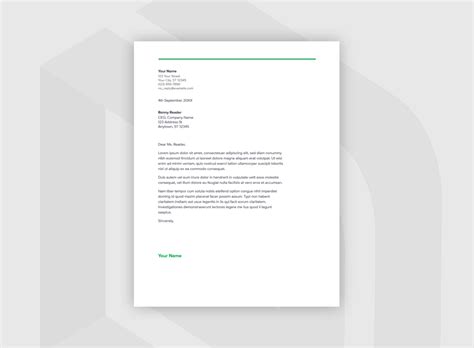 Google Doc Letter Template