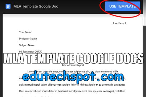 Google Docs Mla Template