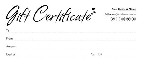 Google Docs Templates Gift Certificates