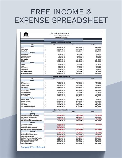 Google Sheet Income And Expense Template