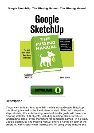 Google Sketchup The Missing Manual Free